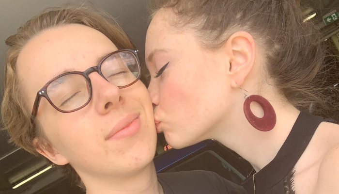 Zoe Margaret Colletti and her ex Ed Oxenbould. 